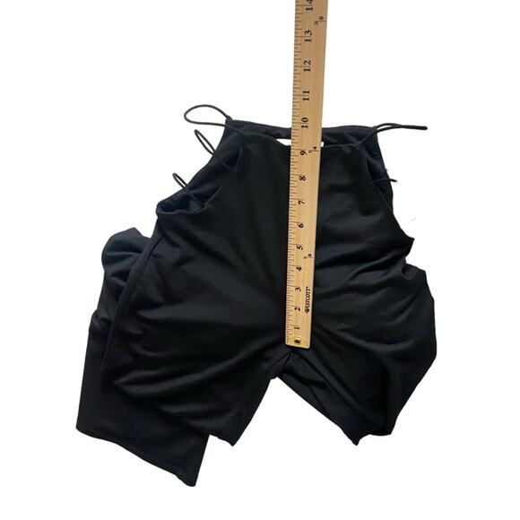 Adika Empire Flare Cut Out Black Pull On Pants Women’s Size Small - Picture 9 of 14
